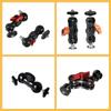 Magic Hand Double Gimbal: Powerful Crab Claw Clamp with Universal Metal Ball Head and Fixed Base