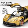 1/22 Scale Huayra Dinastia Supercar Diecast Car Model Toy,Pull Back Vehicle with Sound and Light for Kids Toddler Boys Girls Gift Collection