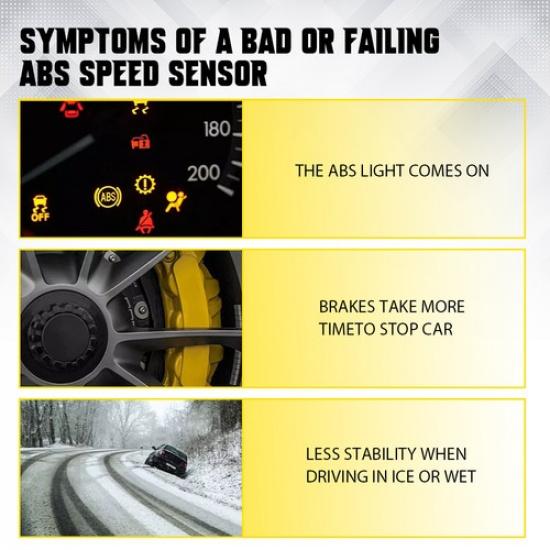ABS Wheel Speed Sensor for Honda Accord 2013-2017 Rear Left or Right 57470T2FA01