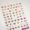 Cat's Eye 5D Gradient European Love Gem Wing Crystal Geometric Colorful Self Adhesive Nail Art Stickers Manicure Decals