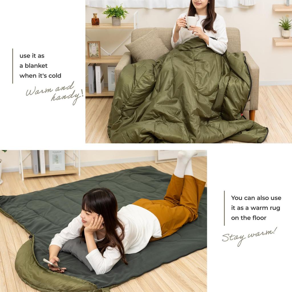 PYKES PEAK Sleeping Envelope Fleece 3 Sizes x 3 Temperature Machine Ideal for Outdoor and Emergency Preparedness Bag, Style, Lining, Colors, Range,