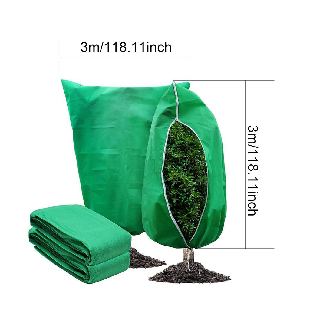 Pflanzenschutzhüllen Wiederverwendbarer Frostschutz Wintervliesbeutel Wickel Baumschutzhüllen für Außen Garten Topfpflanze Strauch