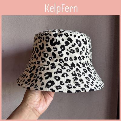 Outdoor Leopard Print Doublesided Fisherman Hat With Wide Brim For Sun Protection And Summer Fashion