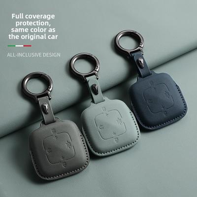 2024 for ZEEKR 001 Smart Key Case Original Color ZEEKR X Key Cover Car Interior Accessories Key Chain
