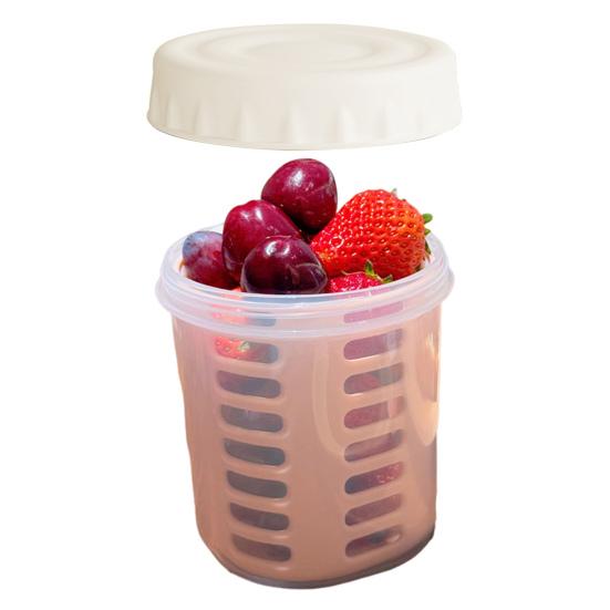 Salátová miska 501-600 ml Potravinářský PP Nepropustná Přenosná salátová krabička s víkem Vylepšená