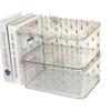 Flip-Top Clear Acrylic Storage Box with Lid - Dustproof Organizer for Home or Office