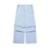 Original Fashion Simple Solid Color Classic Retro Sports Style Versatile Loose Woven Casual Pants Women Bottoms Navy-Blue F11W629801FLB