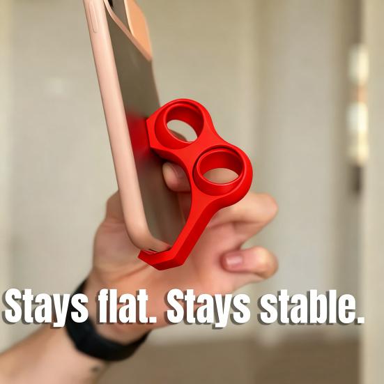 Ergonomic Phone Grip with Fidget Spinner 3D Printed PLA Multifunctional Stand Stress Relief Toy Lightweight Phone Accessory