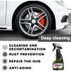 Rust Remover Spray Multi-Purpose Paint Rust Inhibitor Derusting Spray Car Rust Removal for Wheel HubChrome Paint care tool