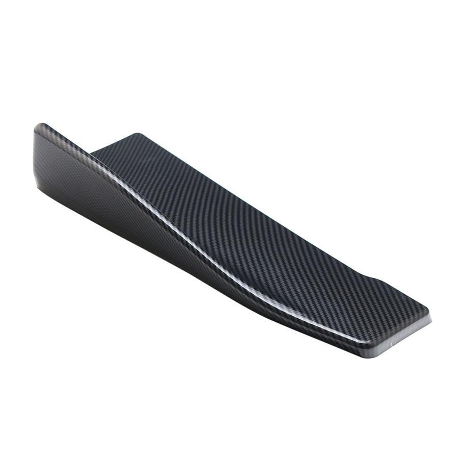2 Pcs Carbon Fiber Color Car Bumper Spoiler Rear Splitter Diffuser Lip Universal