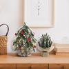 Mini Christmas Tree Ornament: Desktop Decoration & Holiday Photo Prop 2024