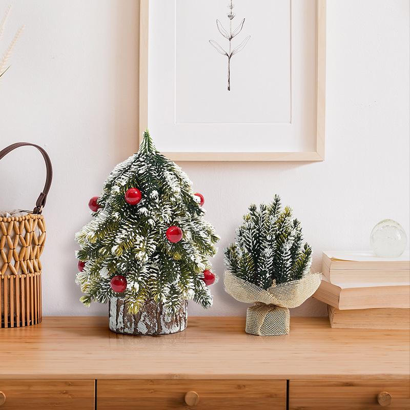Mini Christmas Tree Ornament: Desktop Decoration & Holiday Photo Prop 2024