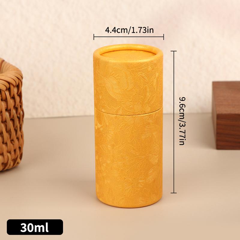Universal Cylindrical Gift Box - 1Pcs Kraft Paper Container for Essential Oil Bottles & Tea - Eco-Friendly Packaging Solution