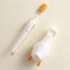 1pcs 2-in-1 Duck Bathroom Hair Clip Stable Tweezers Double Head Garbage Clip Wall Mounted Cute Cleaning Clip Toilet