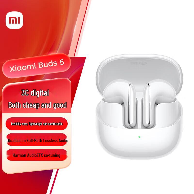 Xiaomi Buds 5 Noise-Cancelling Semi In-Ear Bluetooth Earbuds