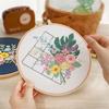 Flowers Plants Pattern Handmade Home Decoration Cross Stitch Embroidery Embroidery Starter Kit DIY