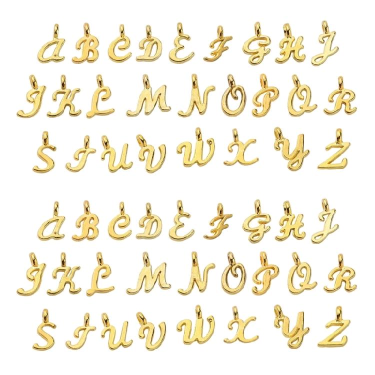 

2 Set Alphabet Pendant A-Z Letter Charm for Jewelry Making and DIY Crafting 1