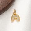 European-American Trend Zirconia Necklace with Inlaid Full Diamond 26-Letter Alloy Women's Pendant
