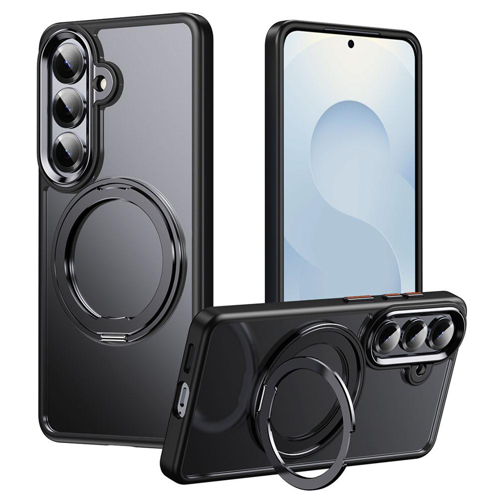 For Samsung Galaxy S26 / S26 Pro Magnetic Case TPU + Acrylic + Metal Kickstand Matte Phone Cover