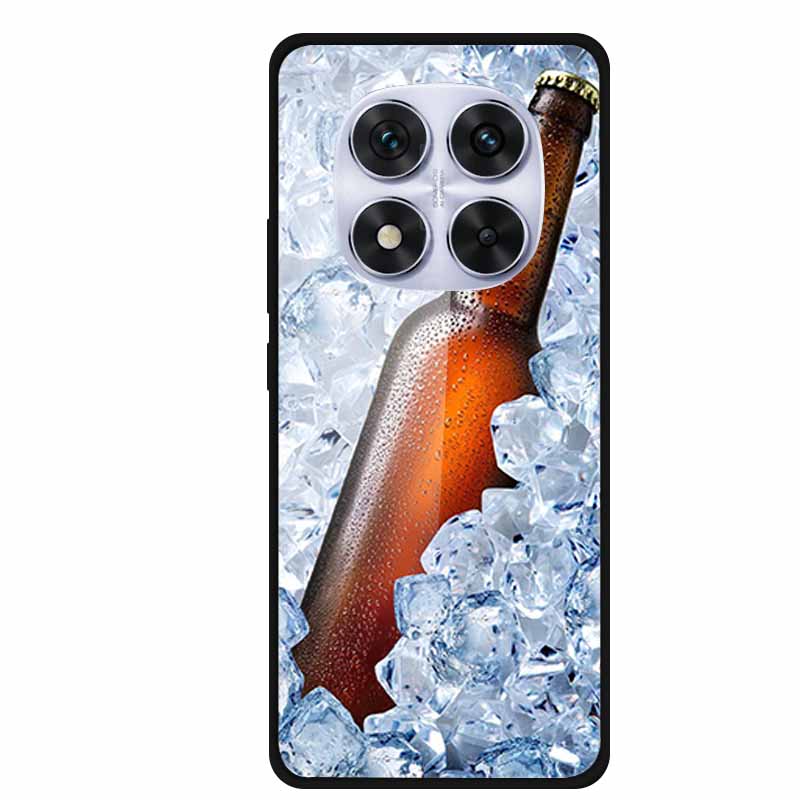 Tempered Glass Case For Redmi Note 14 Pro Coque 14Pro Flowers Phone Cases For Xiaomi Redmi Note14 Pro Hard Back Cover Case Funda