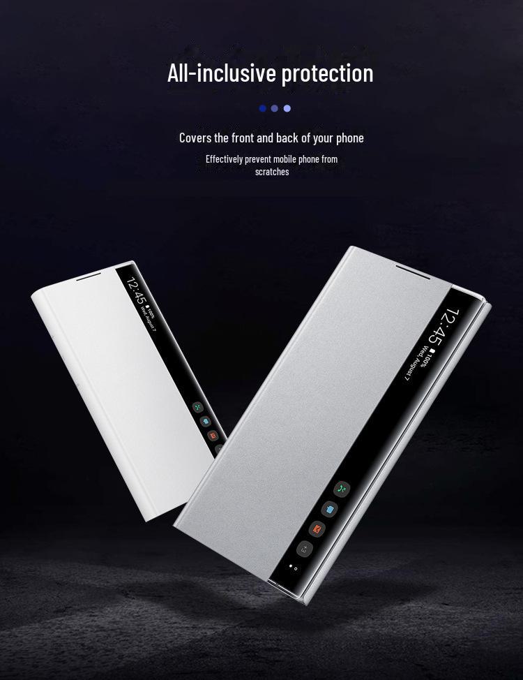 Samsung Note 10+ Smart Flip-deksel med sidevindu og hvilefunksjon