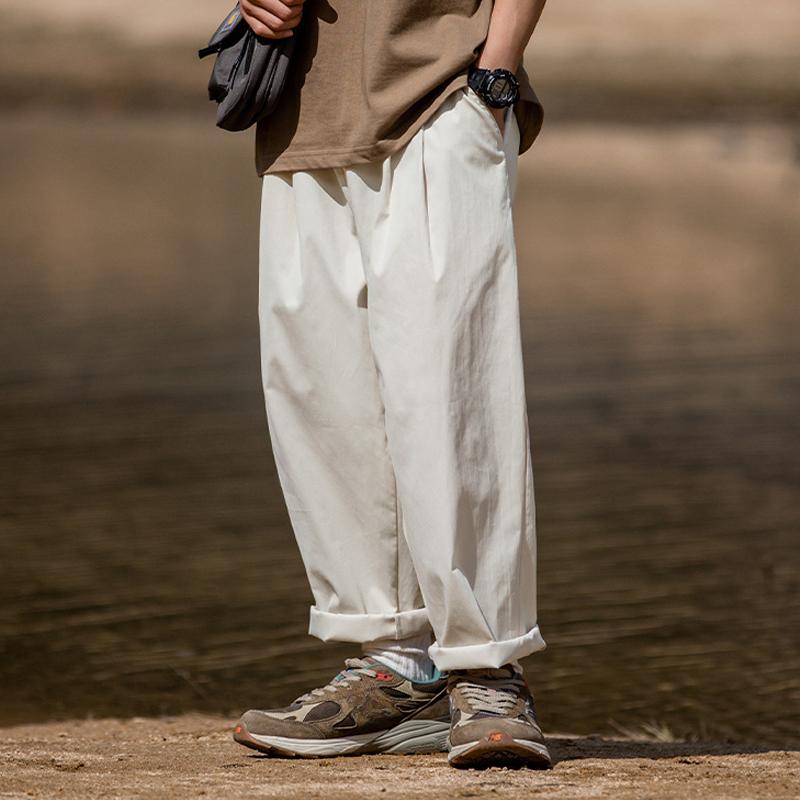 

2023 Новые мужские летние тонкие свободные прямые повседневные брюки