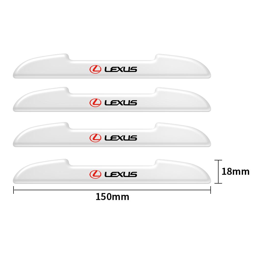 2026 Hot Interior Stickers 4pcs For Lexus F SPORT ES LS IS GS LC RC CT200h GS300 Car Door Edge Collision Prevention Bumper Strip