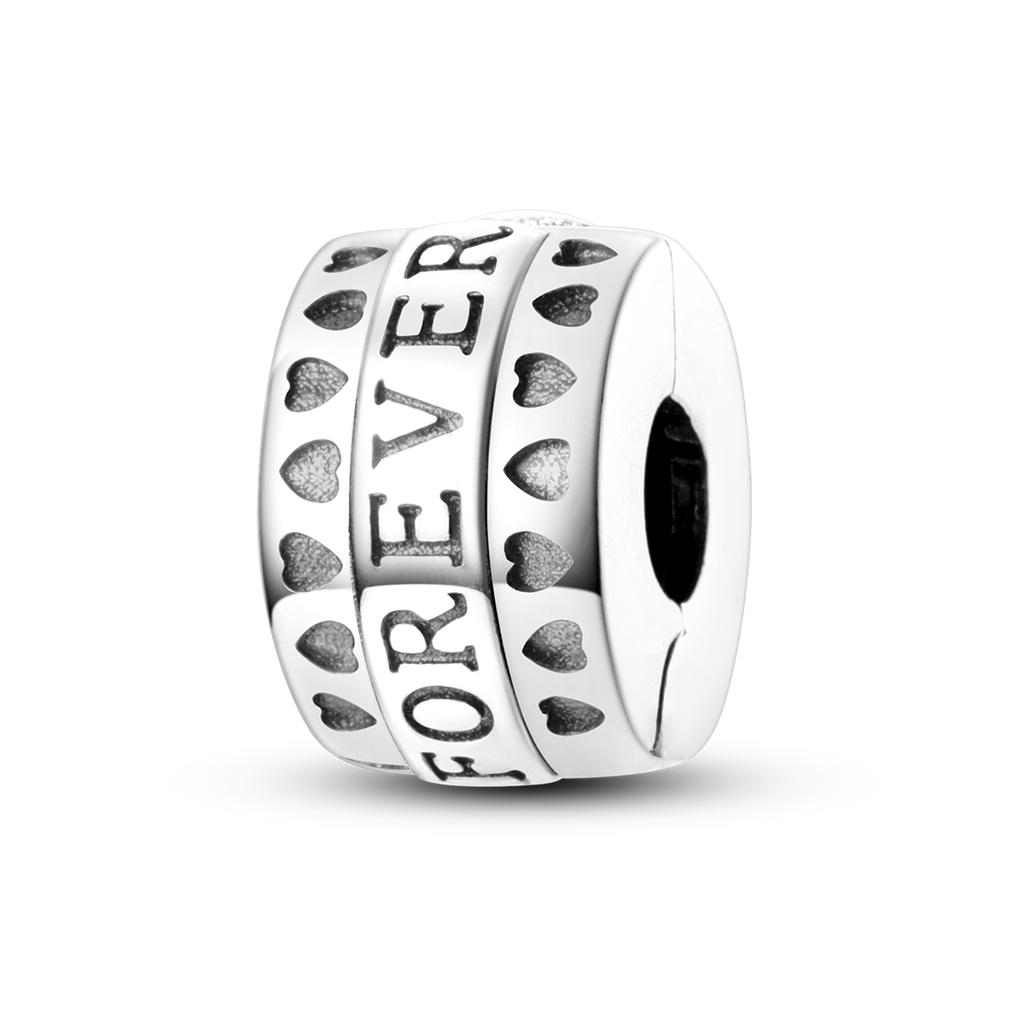 Copper Silicone Spacer Stopper Clip Charms Chamilia Beads Fit Original Necklace Bracelet Diy Gift Women