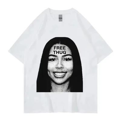 Rapper Young Thug Slime Graphic T Shirt Men Women Hip Hop Fashion Short Sleeve Tee 2024 Summer Cotton Oversized T-shirts Clothes