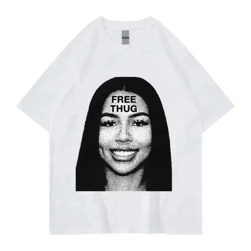 Rapper Young Thug Slime Graphic T Shirt Men Women Hip Hop Fashion Short Sleeve Tee 2024 Summer Cotton Oversized T-shirts Clothes