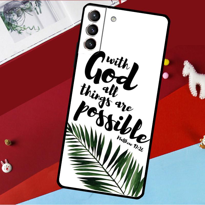 Bible Qutoes Verse Belief God Jesus Funda For Samsung Galaxy S26 S25 S24 S21 S22 S23 Ultra S10 Plus S20 FE S25 FE Phone Case