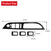 Carbon Fiber Car Window Lift Switch Panel Trim Decorative Stickers Car Styling For BMW Old 5 Series E60 2005-2010