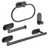 4/5Pcs Stainless Steel Bathroom Towels Rack Anticorrosion Roll Paper Stand Towel Bar  Home Kitchen