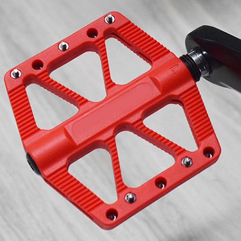 Seal Bearings Bicycles Platform Pedals Replacement Nylon Fiber Bicycles Flat Pedals Wide Flat Cycling Pedals Enduring