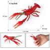 Oenux Ocean Animals Simulation Tiger Prawn Crayfish Shrimp Sea Life Model Figurines Action Figures Collection Toys For Kids Gift
