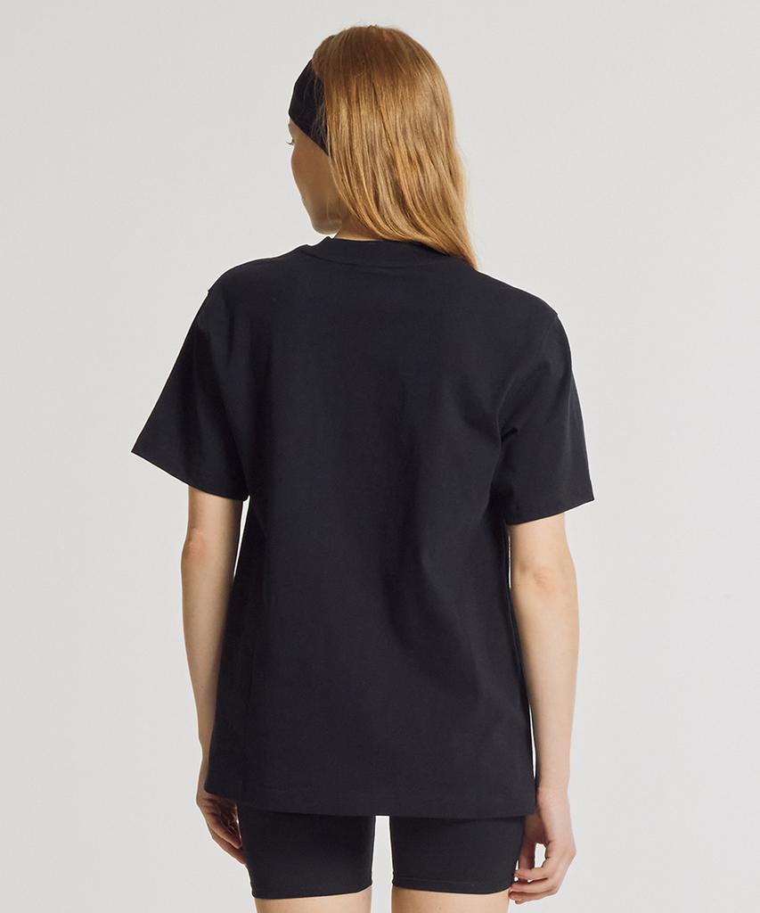 Nyuballanseu Nbneg3V712 / Women Premium Essential Small Logo Short Sleeve T-Shirt (Black)