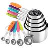 A25F-Measuring Cups And Spoons Set, Stainless Steel, Kitchen Utensils For Cooking And Baking