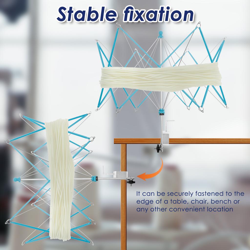 Wollwickler Halter Schirmstrebe Garnknäuelwickler Handbetrieben Nähwerkzeug Tragbarer Garnwickler Essentielles Häkelwerkzeug