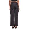 Pantalon cargo - Urban Classics - Femme - Taille haute - Denim extensible - Noir