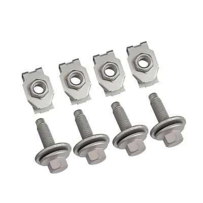 4034A Front Skid Plate Filter Nuts & Bolts Fits for Ford Expedition 2018-2024, for Lincoln Navigator 2018-2024, for Ford F-150 2015-2020, Set of 4