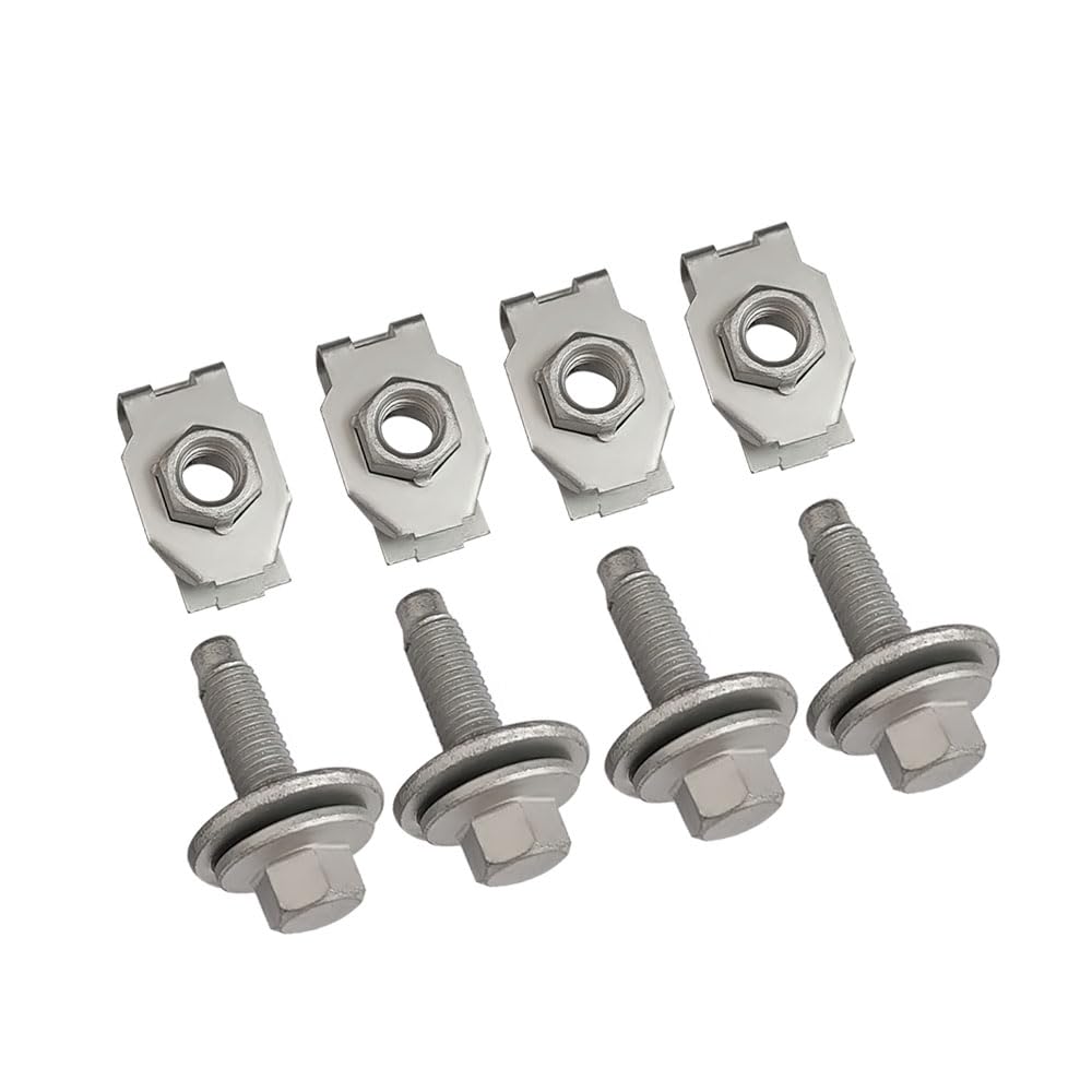 4034A Front Skid Plate Filter 4 Nuts & Bolts for Lincoln Navigator 2018-2024, for Ford F-150 2015-2020, for Ford Expedition 2018-2024