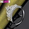 925 Sterling Silver Crown AAA Zircon Ring Jewelry