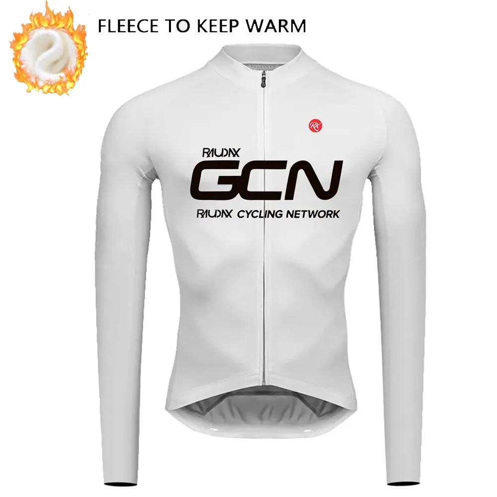 Bike Team  Winter Long Sleeves Cycling Clothing Men's Thermal Fleece Cycling Jersey Set Moutain Road Bike Uniform