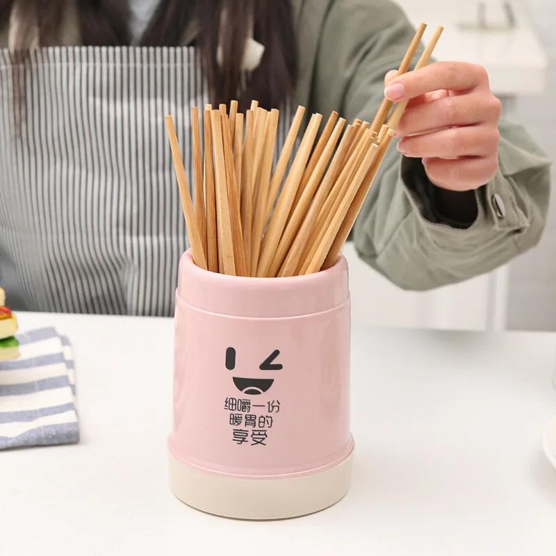 New Cute Kitchen Spoon Chopstick Storage Drying Drain Drainer Holder Shelf Accessories Box Home Rack Cutlery Basket Organiz