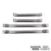 4pcs Door Sill Protector Scratch Protection Stainless Steel Door Sill Scuff Plate Trim Sticker Strip