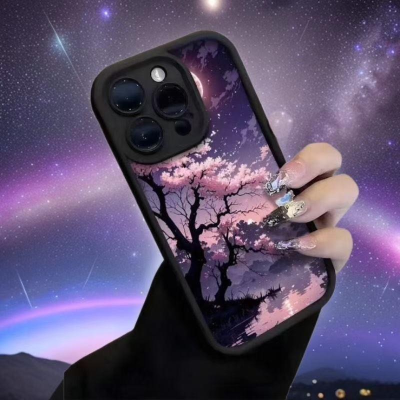 Night Color Petals iPhone 17 Case: Compatible with 16, 17 Pro Max, and 13/14 Pro/12 models.