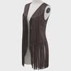 Trendy European & American Sleeveless Tassel Vest for Women