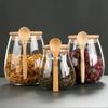 Hermetic Containers for Food Storage Pots Glass Jar With Lid Sealed Container Sugar and Tea Cans Airtight Kitchen Coffee Jars