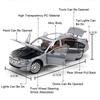 1:24 THE 7 760Li Model I5 M60 Alloy Diecast Car Toys 6 Doors Opened Sound Light Pull Back Miniature Vehices Boy's Birthday Gifts