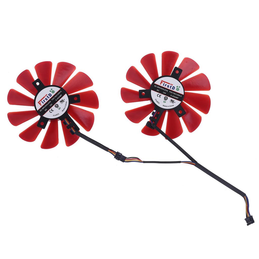 2pcs 85mm RX-570-RS RX-580-RS FD10U12S9-C Fan for XFX RX470 RX570 RS RX580 RS